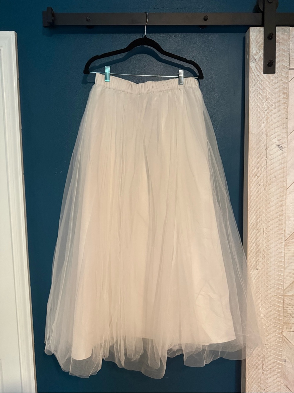 a new day Cream Tulle A-Line Maxi Skirt